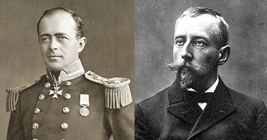 Scott (left) vs Amundsen (right), images Wikipedia commons