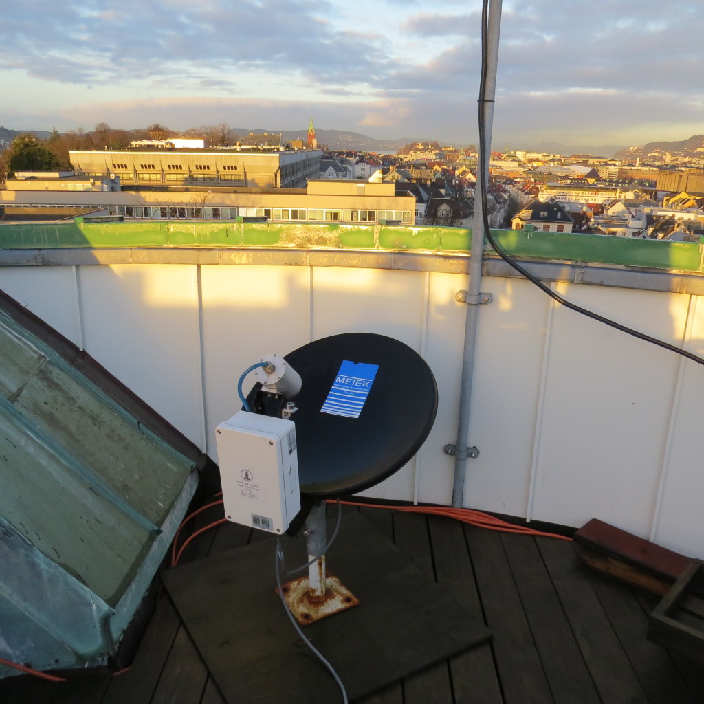 The MRR-2 at the rooftop of the Geophysical Institute (GFI) in Bergen, Norway. 